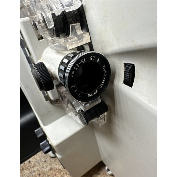 Amazing 1950s Dejur Metropolitan 707 8mm Projector Works Great! Metal Case. - Picture 7 of 12